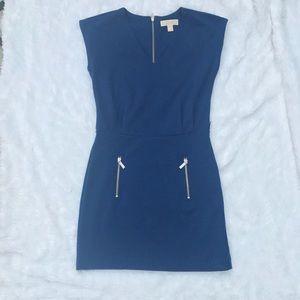 Michael Kors Navy blue midi dress